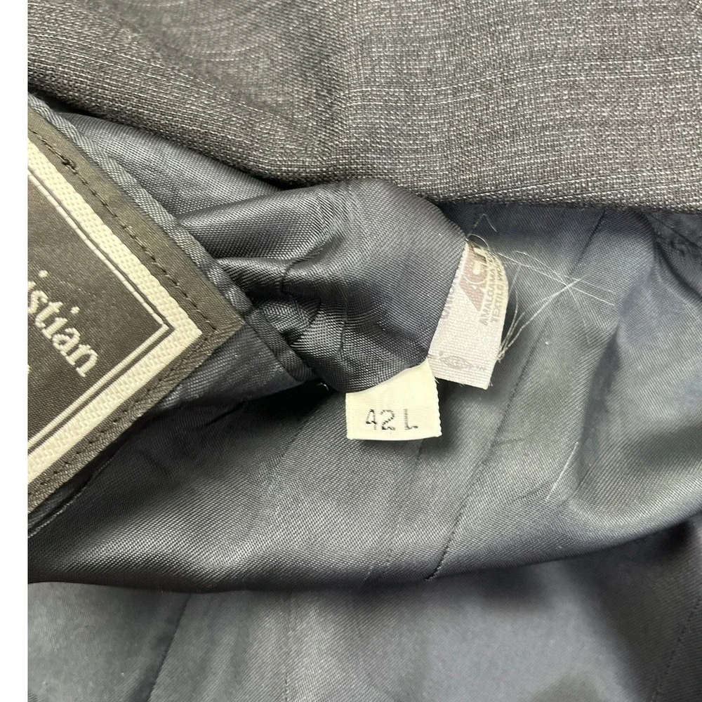 Christian Dior Monsieur Blazer‎ Two Button Classic Pinstripe Suit Jacket 42 L